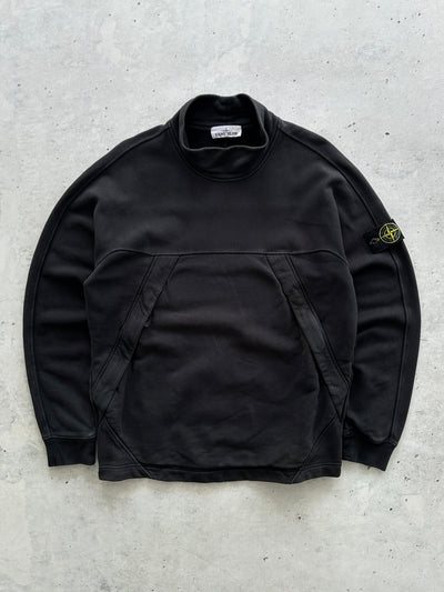 AW/19 Stone Island Mock Neck Heavyweight Sweatshirt (L)