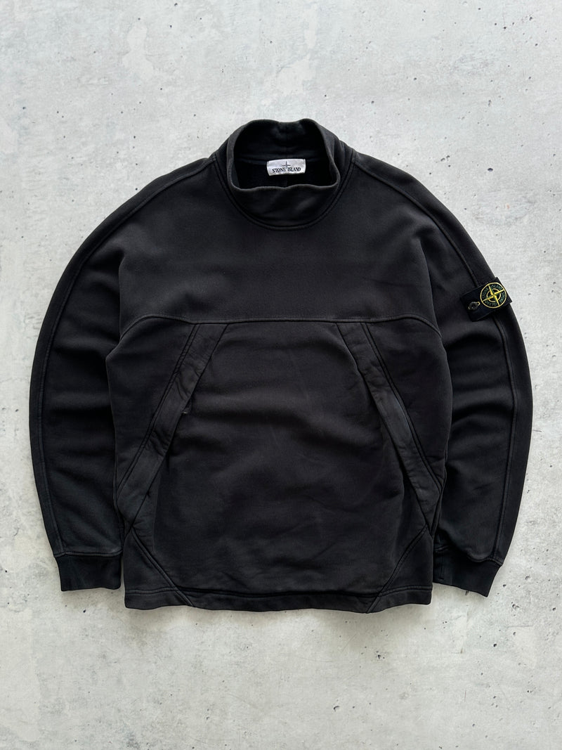 AW/19 Stone Island Mock Neck Heavyweight Sweatshirt (L)