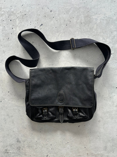 80's CP Company Massimo Osti Leather Satchel  Bag (One Size)