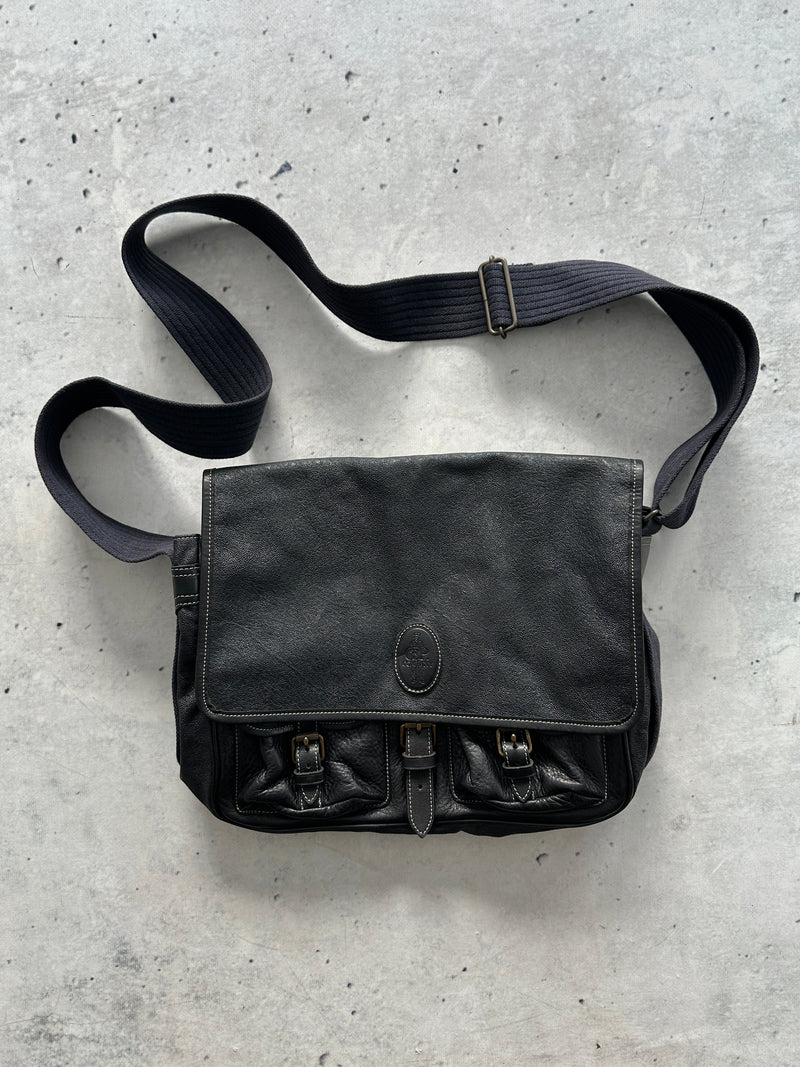 80's CP Company Massimo Osti Leather Satchel  Bag (One Size)