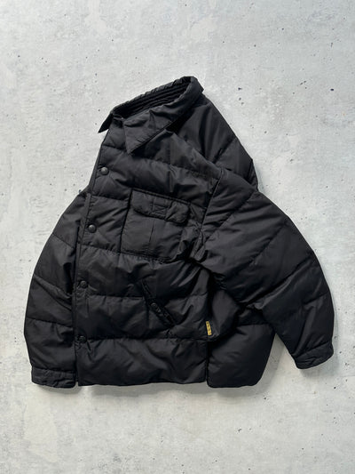 90's Armani Jeans Button Up down fill puffer Jacket (XL)