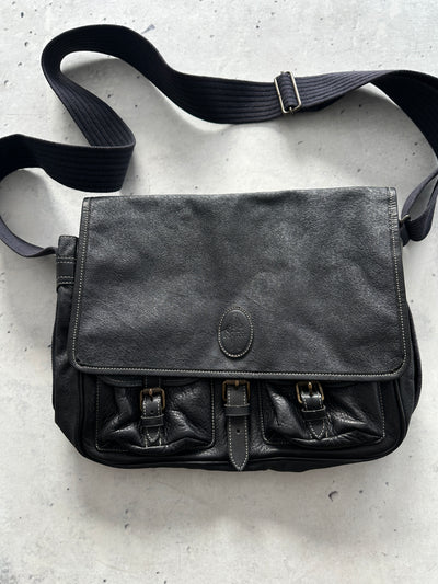 80's CP Company Massimo Osti Leather Satchel  Bag (One Size)