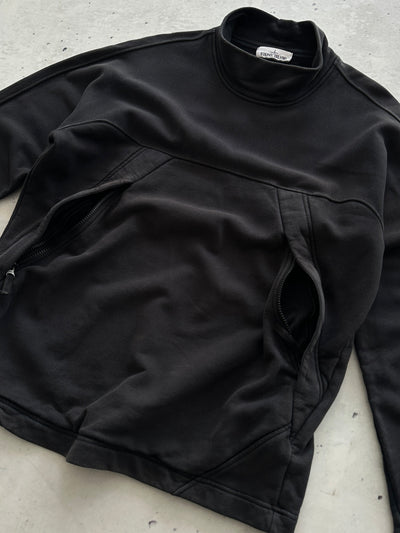 AW/19 Stone Island Mock Neck Heavyweight Sweatshirt (L)