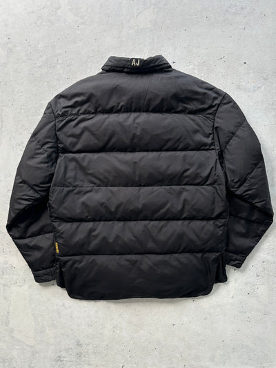 90's Armani Jeans Button Up down fill puffer Jacket (XL)