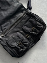 80's CP Company Massimo Osti Leather Satchel  Bag (One Size)