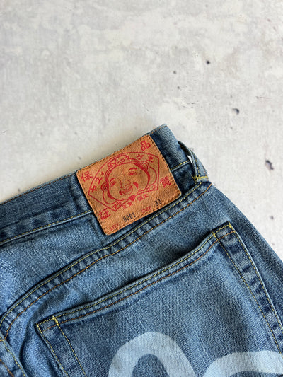 00's Evisu Gull Wing Japanese salvage Denim Jeans (W32 x L34)