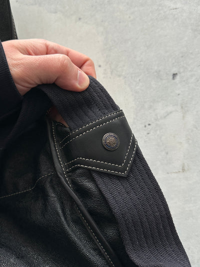 80's CP Company Massimo Osti Leather Satchel  Bag (One Size)