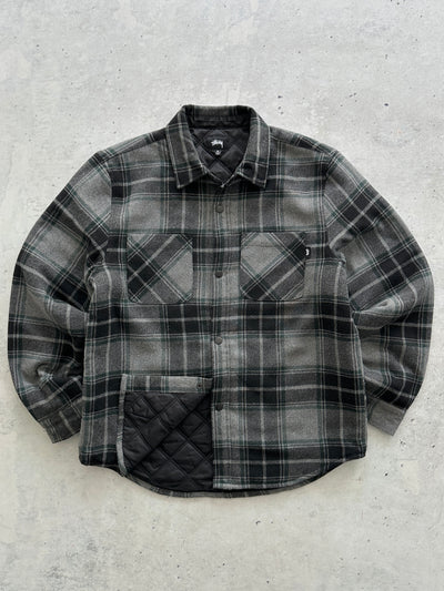 Stussy Quilt Lined Flannel Jacket / overshirt (M)