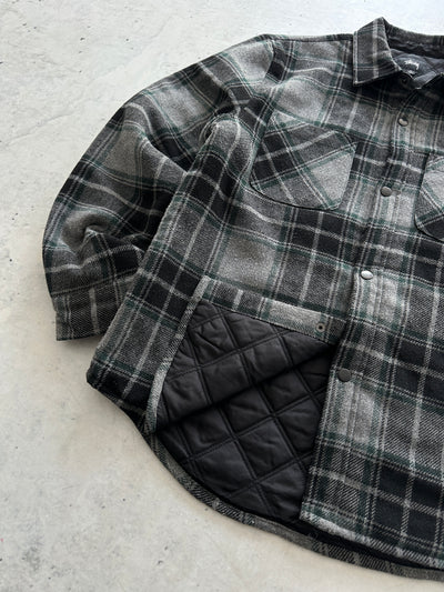 Stussy Quilt Lined Flannel Jacket / overshirt (M)
