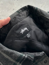 Stussy Quilt Lined Flannel Jacket / overshirt (M)