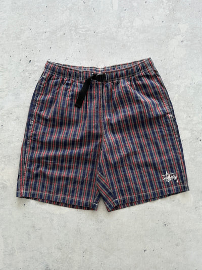 Stussy Brushed Cotton Plaid Mountain Shorts (S)