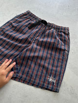 Stussy Brushed Cotton Plaid Mountain Shorts (S)
