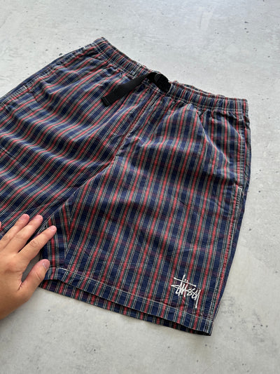 Stussy Brushed Cotton Plaid Mountain Shorts (S)