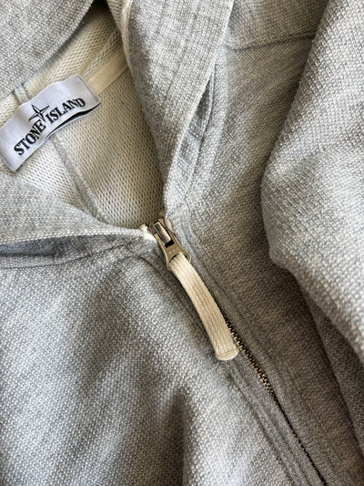 SS/15 Stone Island Lightweight Waffle Knit Zip Up Hoodie (S)