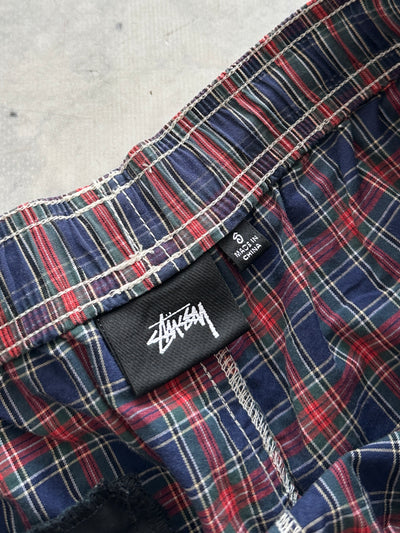 Stussy Brushed Cotton Plaid Mountain Shorts (S)