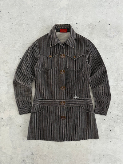 Vivienne Westwood Red Label Pinstripe Linen Jacket (Women's S)