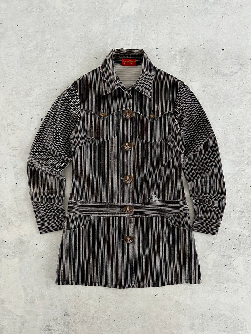Vivienne Westwood Red Label Pinstripe Linen Jacket (Women's S)