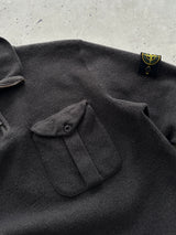AW/01 Stone Island 1/4 Zip Chunky Wool Knit Jumper (M)
