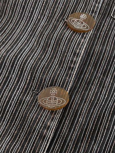 Vivienne Westwood Red Label Pinstripe Linen Jacket (Women's S)