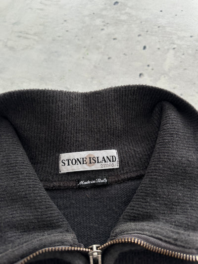 AW/01 Stone Island 1/4 Zip Chunky Wool Knit Jumper (M)