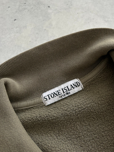 AW/07 Stone Island Fleece Lined Heavyweight Zip Up Sweatshirt (XL)