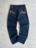 00's Evisu Embroidered Gull Wing Japanesse salvage Denim Jeans (W32 x L34)