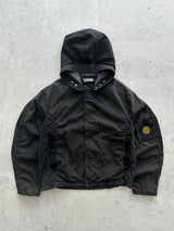 SS/04 Stone Island Embroidered Compass Logo Zip Up Hooded Jacket (M)