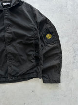 SS/04 Stone Island Embroidered Compass Logo Zip Up Hooded Jacket (M)