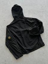 SS/04 Stone Island Embroidered Compass Logo Zip Up Hooded Jacket (M)