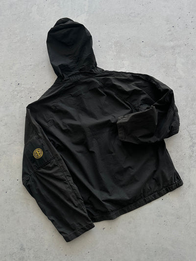 SS/04 Stone Island Embroidered Compass Logo Zip Up Hooded Jacket (M)