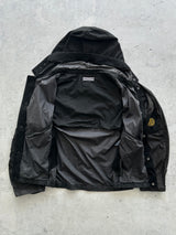 SS/04 Stone Island Embroidered Compass Logo Zip Up Hooded Jacket (M)