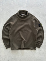 Stone Island roll Neck Wool Ribbed Knit Jumper (XL)