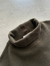 Stone Island roll Neck Wool Ribbed Knit Jumper (XL)