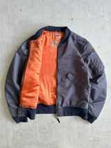 Schott NYC Zip Up Bomber Jacket (L)