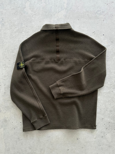 Stone Island roll Neck Wool Ribbed Knit Jumper (XL)