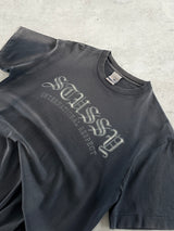 Vintage Stussy International Respect Sun Bleach Fade T Shirt (M)