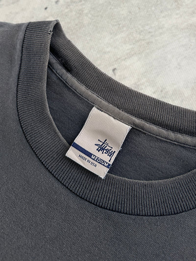 Vintage Stussy International Respect Sun Bleach Fade T Shirt (M)