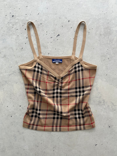 Burberry Blue Label Nova Check Cami Top (Women's M)