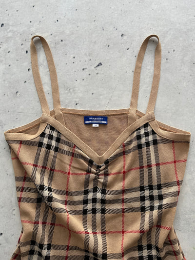 Burberry Blue Label Nova Check Cami Top (Women's M)