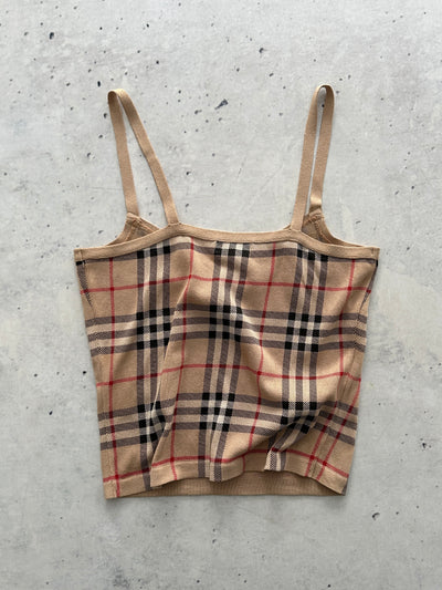 Burberry Blue Label Nova Check Cami Top (Women's M)