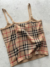 Burberry Blue Label Nova Check Cami Top (Women's M)