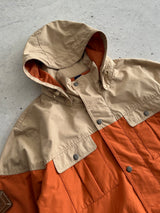 Mont Bell Zip Up Hooded two tone Mountain parka Jacket (L)