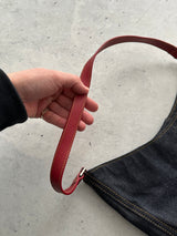 Ralph Lauren Denim Embellished Flag Handbag (One Size)