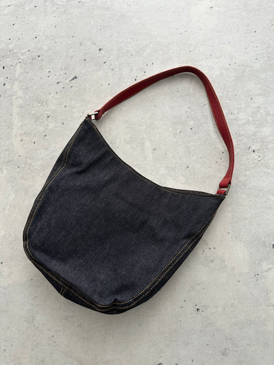 Ralph Lauren Denim Embellished Flag Handbag (One Size)