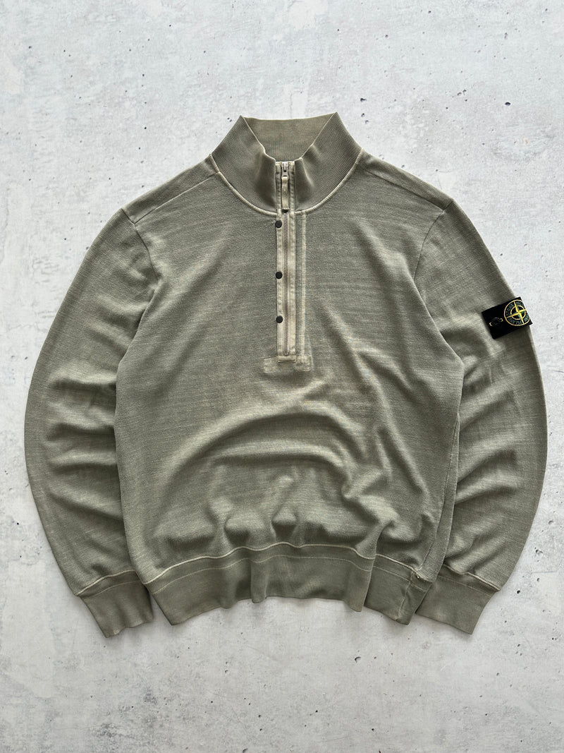 SS/10 Stone Island 1/4 Zip Pullover Knit Jumper (XL)