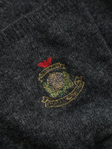 Vintage Giorgio Armani Embroidered Logo Wool Knit Jumper (S)
