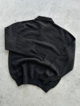 Vintage Giorgio Armani Embroidered Logo Wool Knit Jumper (S)