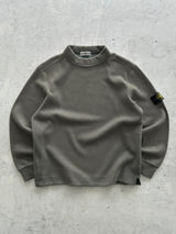 AW/01 Stone Island Wool Ribbed Knit high Neck Jumper (XL)