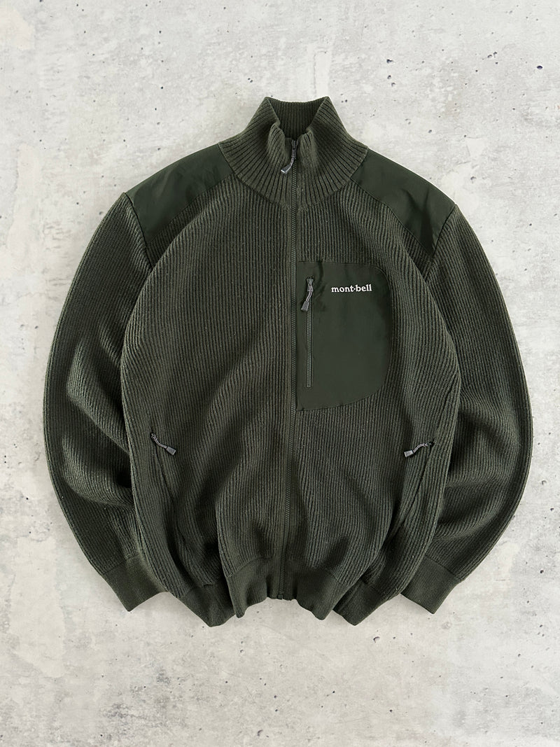 Mont Bell Wool Chunky Knit Zip Up Jumper (L)