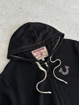 True Religion Contrast Stitch Zip Up Hoodie (Women's S)